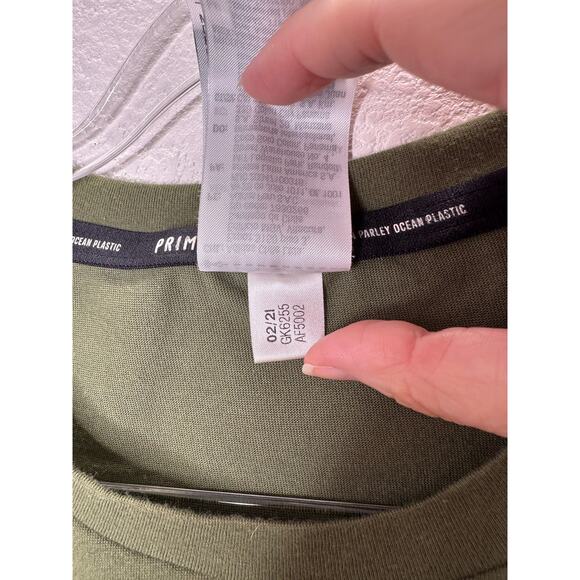 Adidas x Karlie Kloss Olive Oversize  Side Slit Training Tshirt xs - Picture 11 of 16